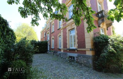 Kasteel te koop Fays, Wallonie, Außenasicht Nebeneingang