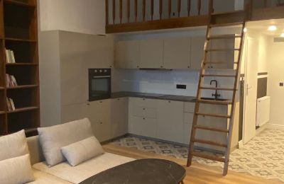 Kasteel appartement te koop Lubiechowo, Pałac w Lubiechowie, West-Pommeren, Widok na otwartą kuchnię 