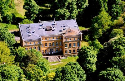 Kasteel te koop powiat gorzowski, gmina Witnica, Dąbroszyn, Pałac w Dąbroszynie, Lubusz, Dronefoto