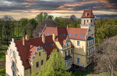 Kasteel te koop Ornontowice, Zamkowa, Silezië, Dronefoto