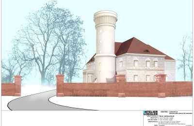 Kasteel te koop Osetno, Pałac w Osetnie, Neder-Silezië, Visualisatie