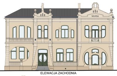 Historische villa te koop Piotrków Trybunalski, Jarosława Dąbrowskiego 14, Łódź , Visualisatie