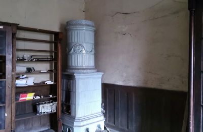 Landhuis te koop Dobrocin, Pałac w Dobrocinie, Ermland-Mazurië, Betegelde kachel