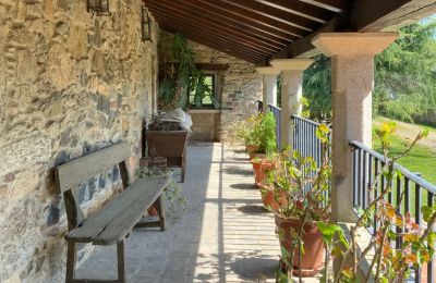 Landelijk huis te koop Melide, Cabazás, Galicië, Balcón con vistas