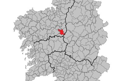 Landelijk huis te koop Melide, Cabazás, Galicië, Mapa