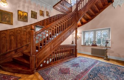 Kasteel te koop Patrykozy, Mazovië, Groot trappenhuis