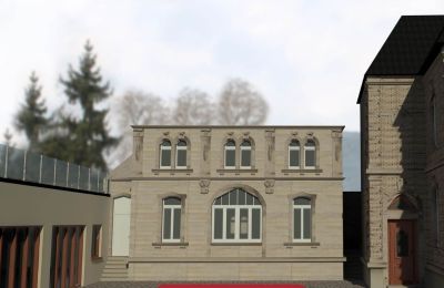 Historische villa te koop Neustadt an der Weinstraße, Rheinland-Pfalz, Nebengebäude (vorne) Werkstatt (links)