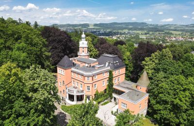 Historische panden, Kasteel met panoramisch park in het Hirschberger Dal