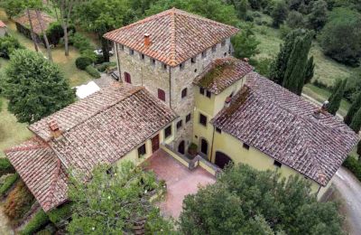 Burcht te koop Vicchio, Toscane, Dronefoto