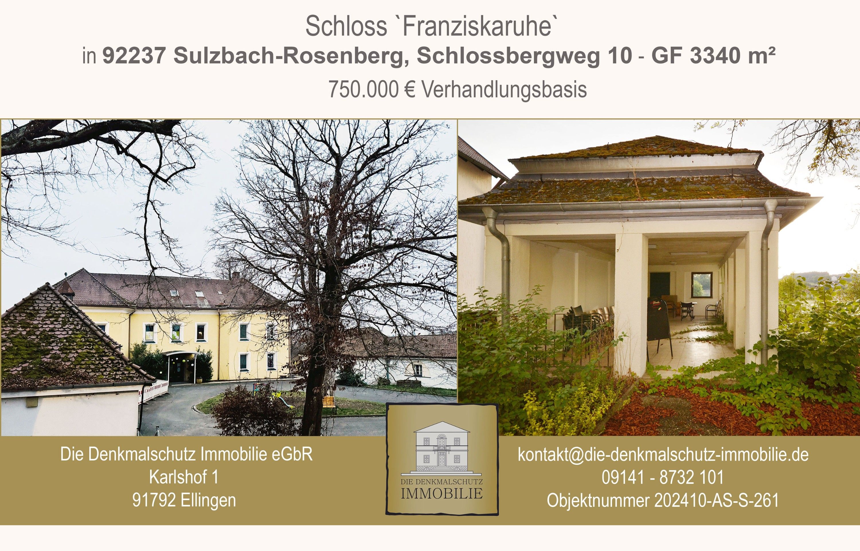 Images Oud kasteel omgebouwd tot school in Sulzbach-Rosenberg, Beieren, Duitsland