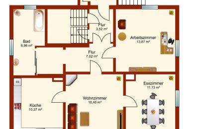 Vastgoed Radebeul, Plattegrond 1