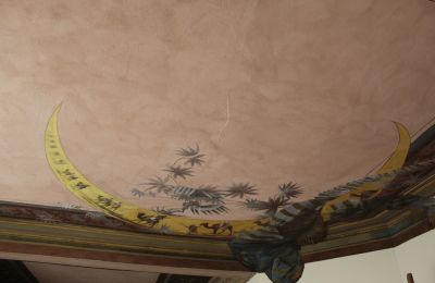 Historische villa te koop Faido, Ticino, affresco restaurato