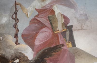 Historische villa te koop Faido, Ticino, affresco