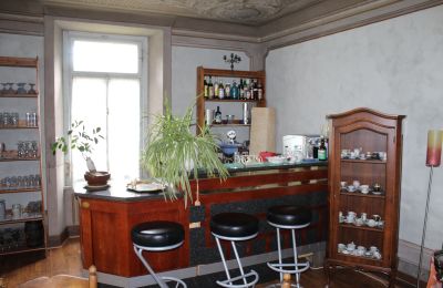 Historische villa te koop Faido, Ticino, sala bar restaurata