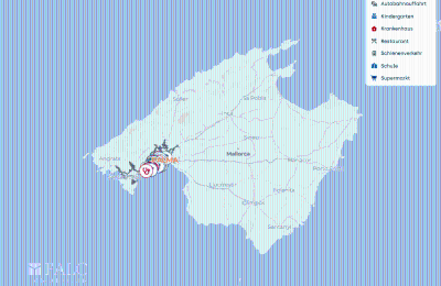 Historische villa te koop Mallorca, Serra de Tramuntana, Cas Català, Balearen, Lageplan