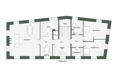Kasteel te koop 32683 Barntrup, Noordrijn-Westfalen, Grundriss - 1.OG