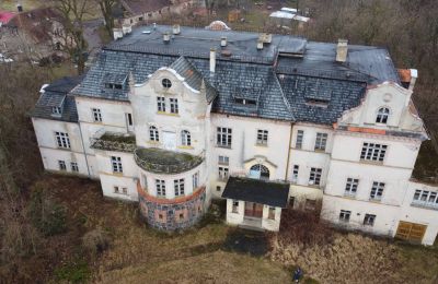 Kasteel te koop Bronów, Pałac w Bronowie, Neder-Silezië, Dronefoto