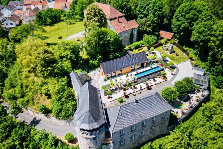 Burg Theisenort in Küps, luchtopname
