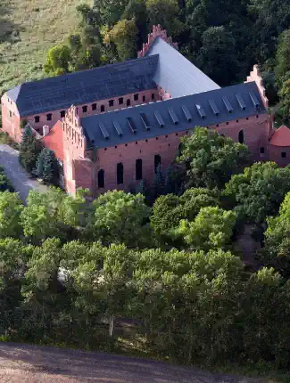 Gotisch kasteel in Mazurië, Polen, Barciany, Ermland-Mazurië