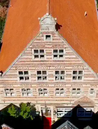 Historisch burgerhuis in Billerbeck, Münsterland (ten westen van Münster)