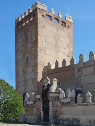 Kasteel ten noordwesten van Madrid, Narros de Saldueña, Castilla y León