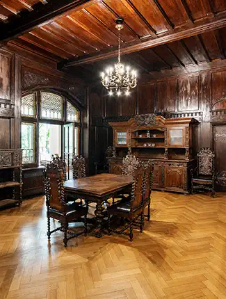 Kasteel met panoramisch park in het Hirschberger Dal, Jelenia Góra, Neder-Silezië