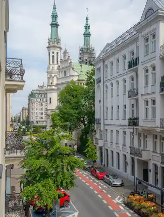 Driekamerappartement in een historisch stadspand in het centrum van Warschau, Warszawa, Mazovië